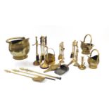 19th century and later brassware including scuttles, candlesticks and fire tools : For Further
