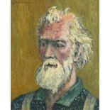 L N R Favell - Portrait of an old man, oil on board, James Bourlet & Sons, International Amateur Art