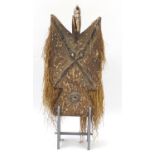 Large Burkina Faso plant mask on a display stand, 139cm high : For Further Condition Reports, Please