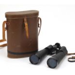 Pair of Lieberman & Gortz 21 x 47 binoculars with leather case : For Further Condition Reports,