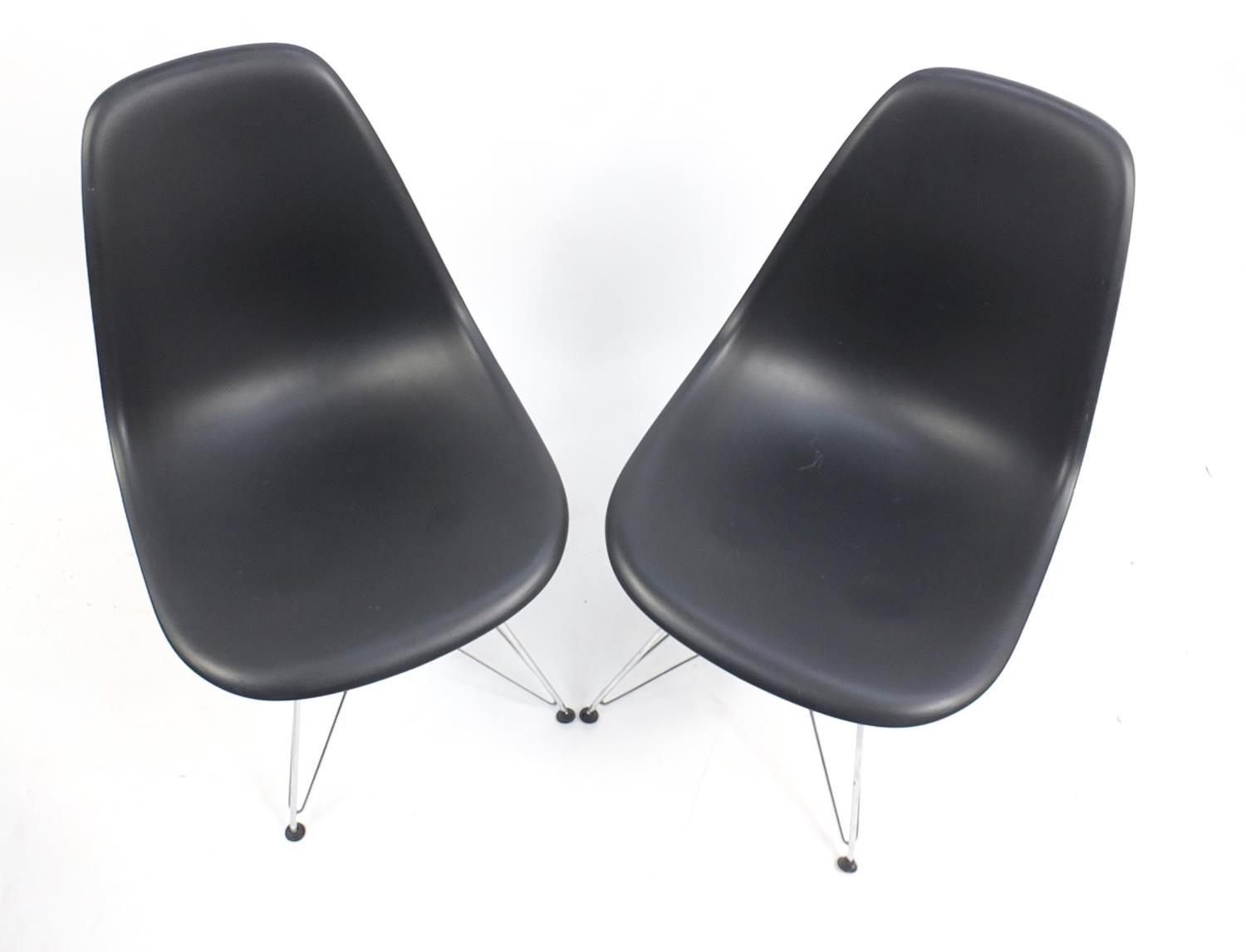 Pair of Vitra chairs designed by Charles Eames, each 80cm high : For Further Condition Reports, - Image 2 of 4