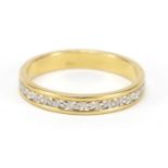 18ct gold diamond eternity ring, size L, 2.8g : For Further Condition Reports, Please Visit Our