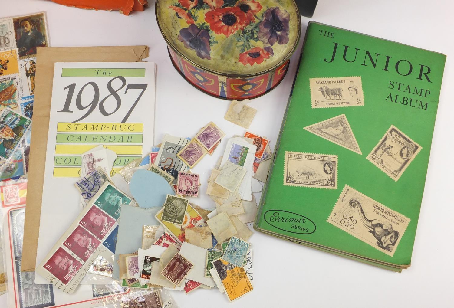 Large collection of world stamps and first day covers, some arranged in albums and some loose, - Image 10 of 28