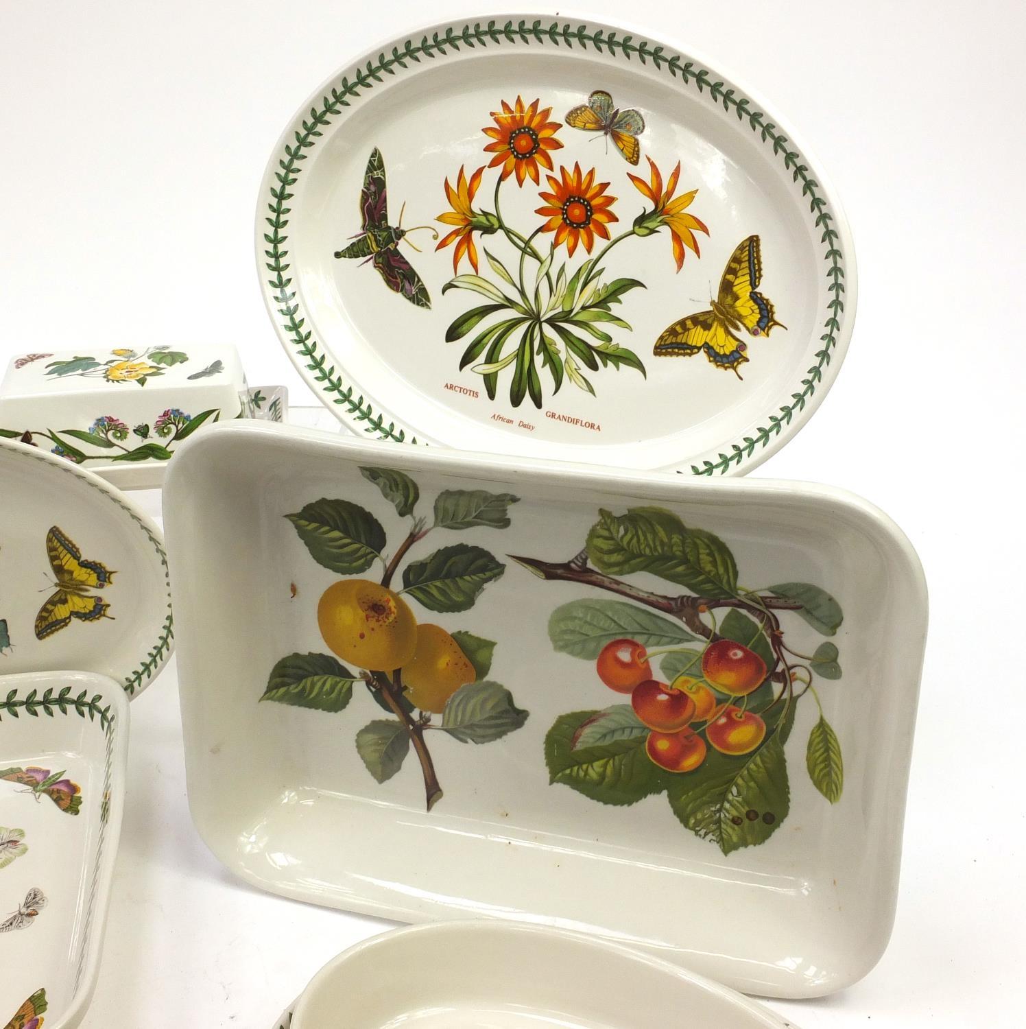 Portmeirion Botanic Garden dinnerware including meat plates and ramekins, the largest 35cm in length - Image 15 of 19