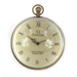Large globular desk clock, 9cm high : For Further Condition Reports, Please Visit Our Website,