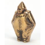 Novelty brass clown vesta 5.5cm high : For Further Condition Reports, Please Visit Our Website,