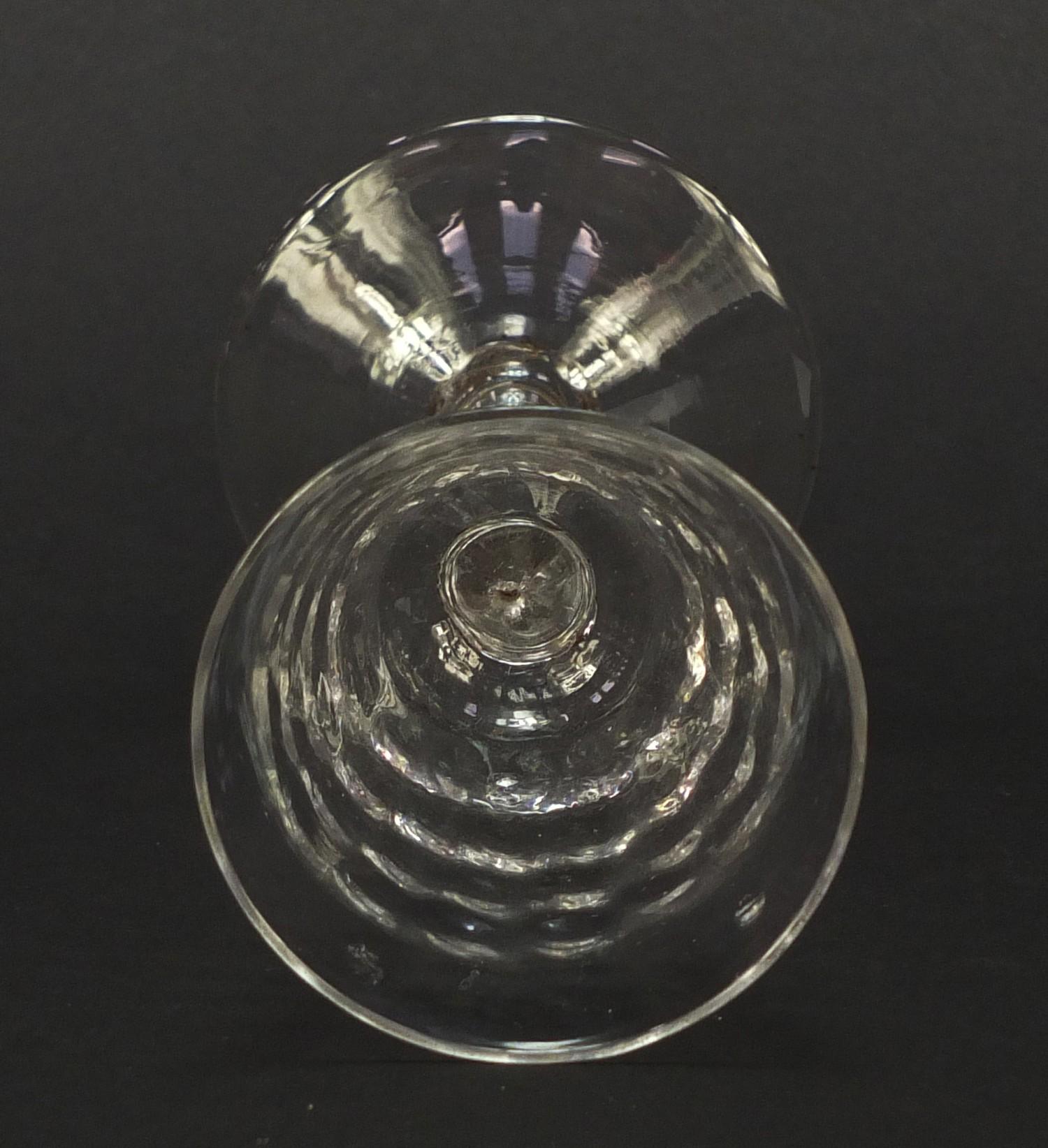 18th century wine glass bobbled bowl, 17cm high : For Further Condition Reports, Please Visit Our - Image 6 of 7