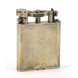 Alfred Dunhill silver pocket lighter, patent 143752 London 1934, 5.1cm high : For Further