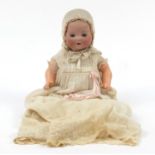 Armand Marseille bisque headed doll with composite limbs, numbered 351/31-2K, 40cm high : For