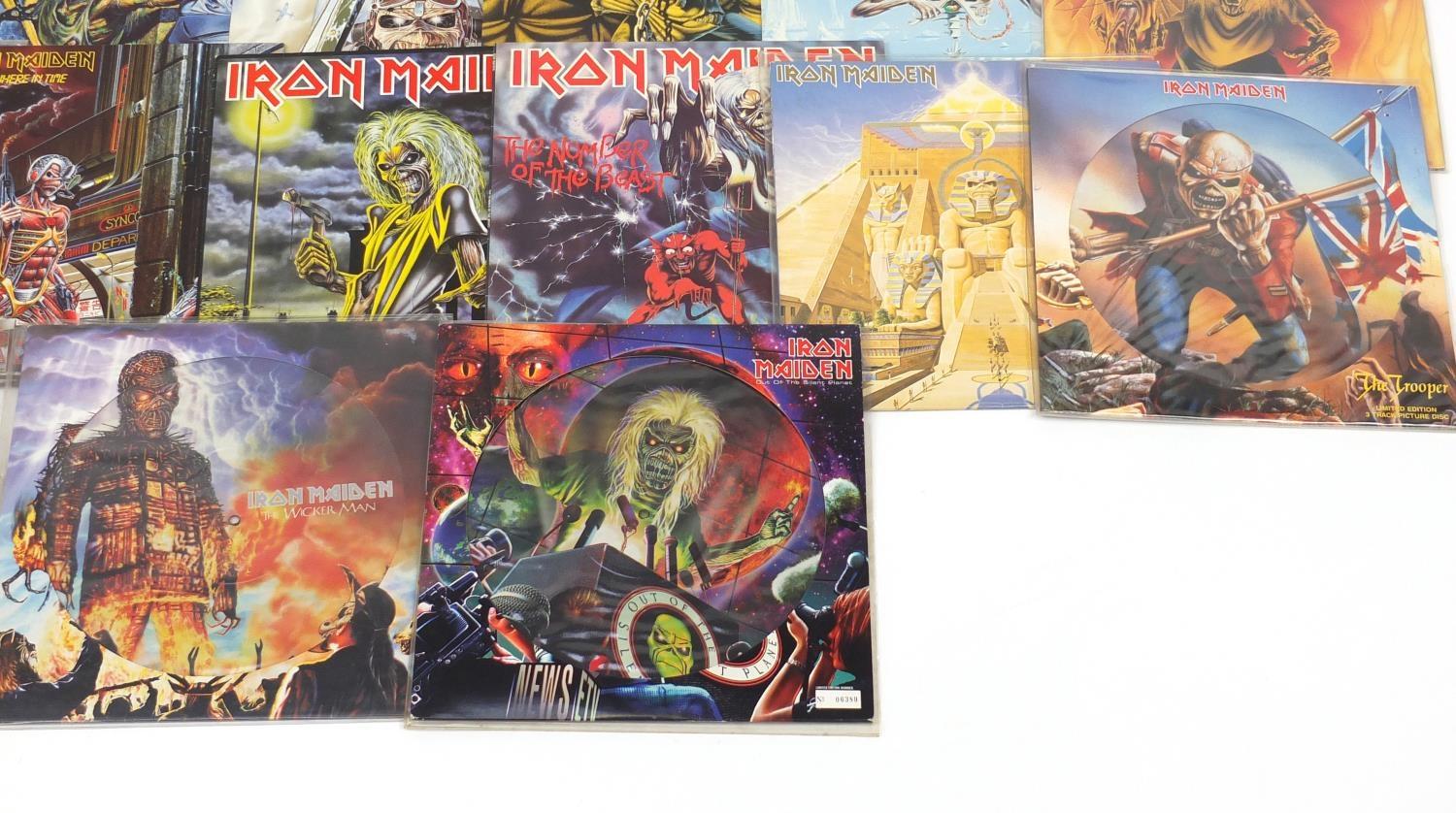 Sixteen Iron Maiden vinyl LP's : For Further Condition Reports, Please Visit Our Website, Updated - Image 8 of 8