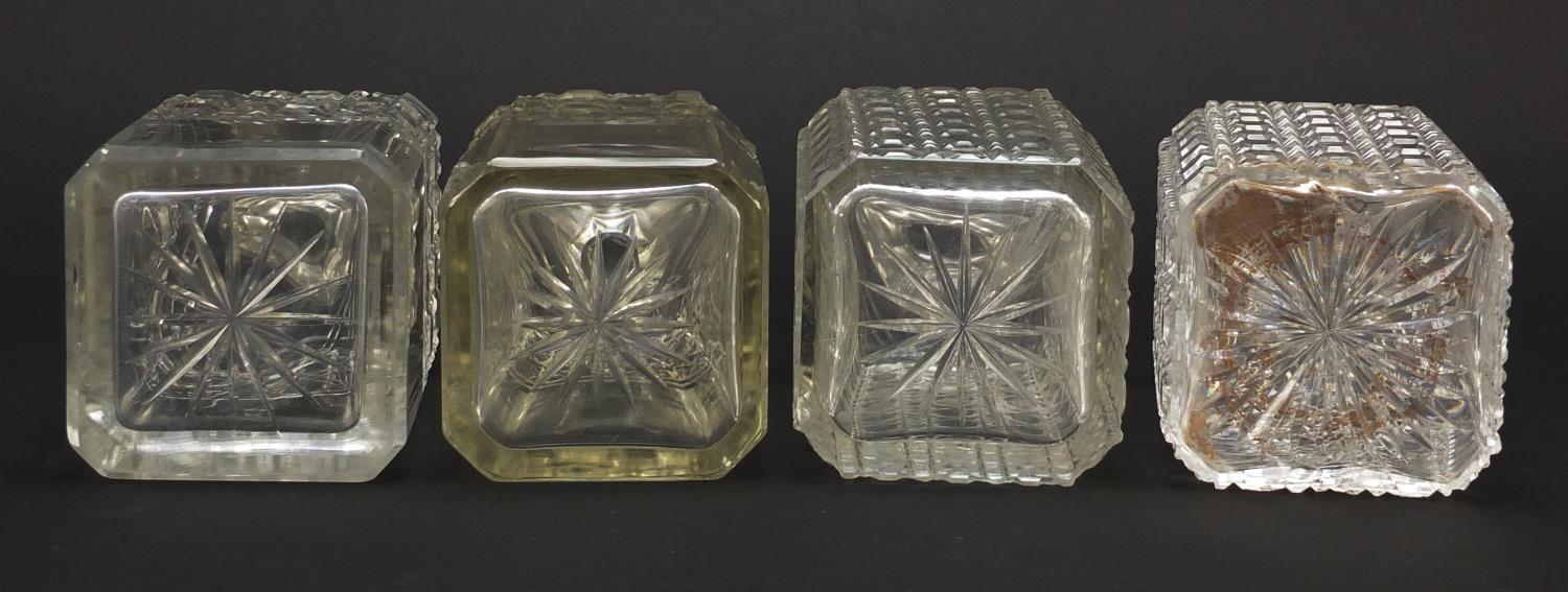 Nine 19th century cut glass decanters with stoppers, each approximately 22.5cm high : For Further - Image 8 of 17