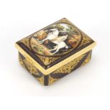 Halcyon Days limited edition enamel trinket commemorating George Stubbs, limited edition 46/250, 3cm