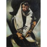 Portrait of an Arab, Russian school oil on canvas, framed, 80cm x 59cm : For Further Condition