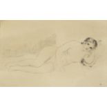 After Pierre Auguste Renoir - Nude female, etching, inscribed in pencil to the mount, mounted and