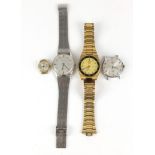 Four wristwatches including Accurist automatic and a Seiko 5 automatic : For Further Condition