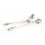 Pair of Danish sterling silver sugar nips by Georg Jensen, 9.5cm in length, 21.5g : For Further