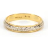 18ct gold diamond eternity ring, size T, 2.8g : For Further Condition Reports, Please Visit Our