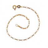 9ct gold bracelet, 16cm in length, 1.2g : For Further Condition Reports, Please Visit Our Website,