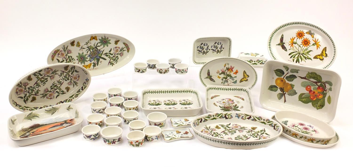 Portmeirion Botanic Garden dinnerware including meat plates and ramekins, the largest 35cm in length - Image 2 of 19