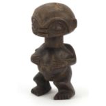 African tribal interest carved wood figure from Cameroon, 17cm high : For Further Condition Reports,