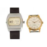 Two vintage gentlemen's wristwatches comprising Lucerne Digital and Valex De Lux : For Further