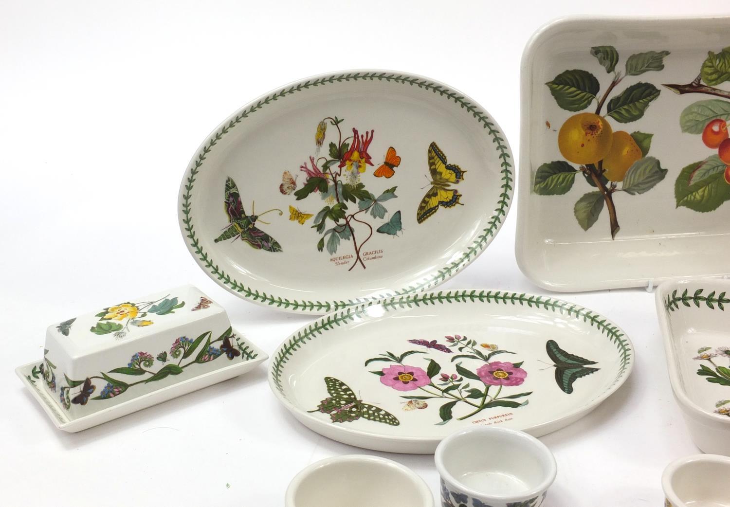 Portmeirion Botanic Garden dinnerware including meat plates and ramekins, the largest 35cm in length - Image 4 of 19