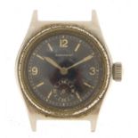 Military interest wristwatch with black dial inscribed Gammeter, 29mm in diameter : For Further