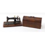 Victorian Harris No. 1H sewing machine, 45cm wide : For Further Condition Reports, Please Visit