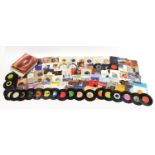 45rpm records including Madness and Culture Club : For Further Condition Reports, Please Visit Our