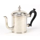 19th century silver plated Argyll teapot, 13cm high : For Further Condition Reports, Please Visit