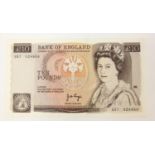 Elizabeth II Bank of England ten pound note, Chief Cashier J B Page, serial number S57524959 : For