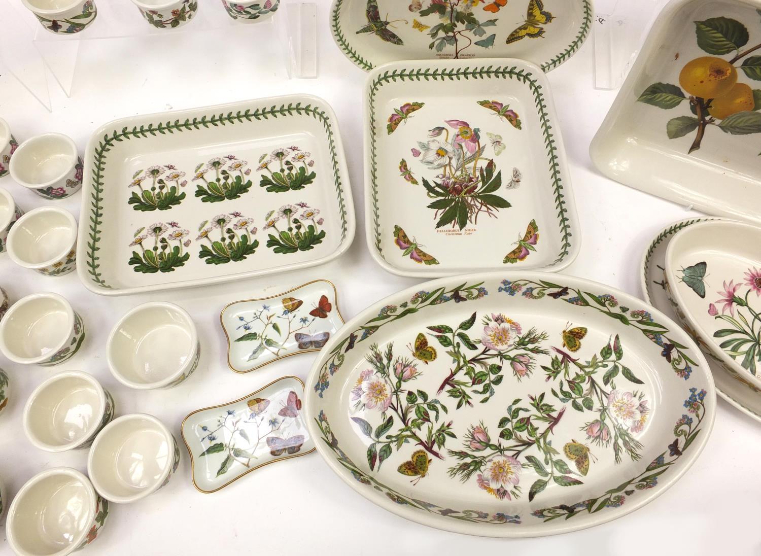 Portmeirion Botanic Garden dinnerware including meat plates and ramekins, the largest 35cm in length - Image 11 of 19