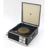 Vintage British Radio Corporation portable record player, model number 4045, serial number 3655 :