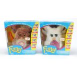 Two Furbies by Tiger with boxes : For Further Condition Reports, Please Visit Our Website, Updated