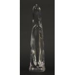 Daum crystal figure of Madonna, signed Daum France, 35cm high : For Further Condition Reports,