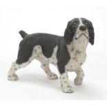 Large pottery Cocker Spaniel, 29cm in length : For Further Condition Reports, Please Visit Our