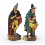 Two Royal Doulton figures comprising The Pied Piper HN2102 and The Mask Seller HN2103, the largest