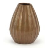 French Art Deco copper vase by Jean Dunand, dated 1914, 9cm high : For Further Condition Reports,