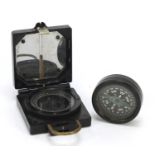 Two military interest compasses including Magnetic Marching Mark I by TG & Co Ltd : For Further