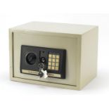 Electronic digital safe, 25cm H x 35cm W x 25cm D : For Further Condition Reports, Please Visit