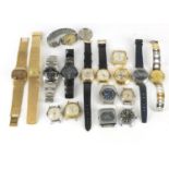 Vintage and later wristwatches including Ingersol, Lucerne and New Mark : For Further Condition