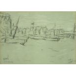 Laurence Stephen Lowry - Deal, ink signed print with embossed watermark, published Ventura Prints