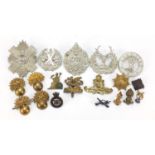 British military cap badges including Argyle & Sutherland and The Buffs : For Further Condition