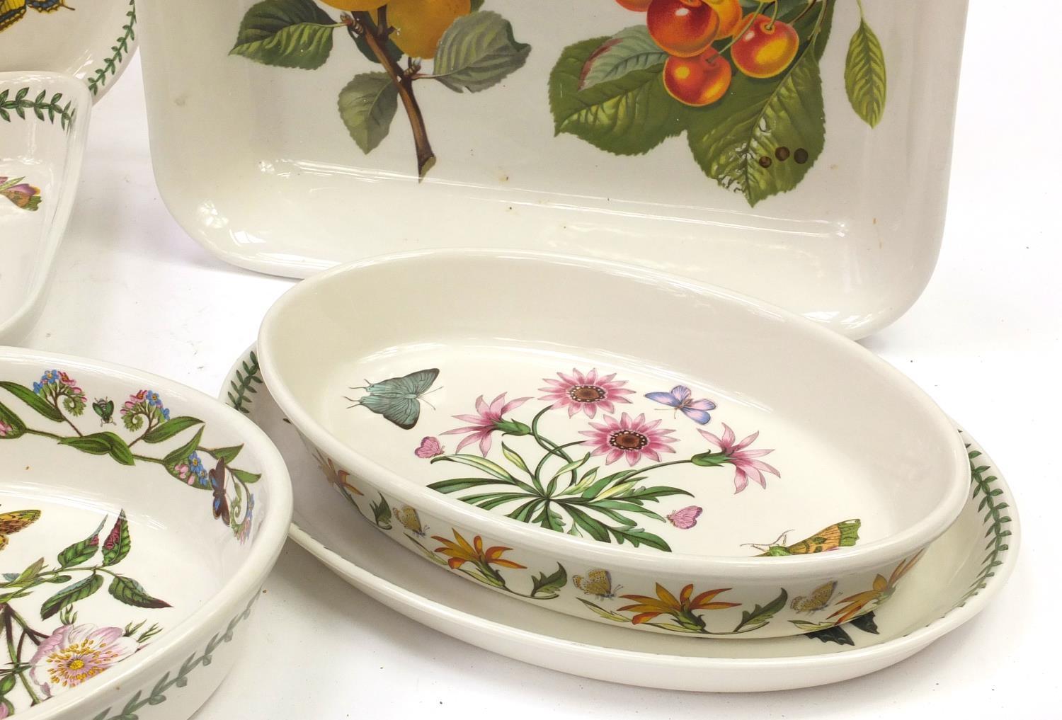 Portmeirion Botanic Garden dinnerware including meat plates and ramekins, the largest 35cm in length - Image 17 of 19