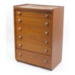 1970's teak six drawer chest by White & Newton, 107cm H x 76cm W x 46cm D : For Further Condition