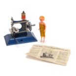 Little Betty miniature sewing machine and a doll, the sewing mahine, 16cm in length : For Further