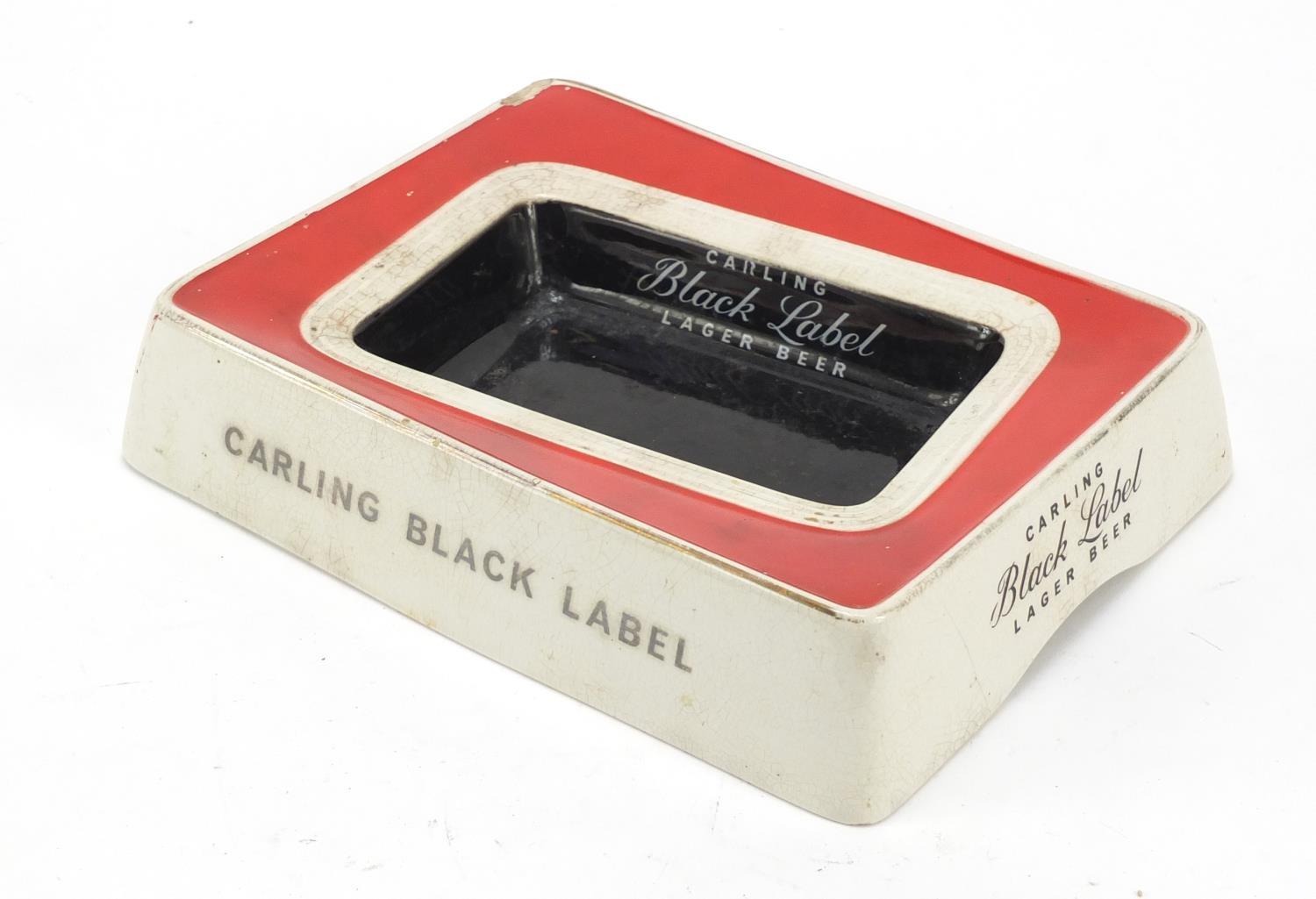Gresley ware Carling Black Label advertising dish by TG Green, 22.5cm wide : For Further Condition