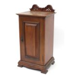 Walnut pot cupboard, 88cm high x 44.5cm W x 36cm D : For Further Condition Reports Please Visit