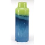 Large green and blue Art Glass vase, 39.5cm high : For Further Condition Reports Please Visit Our