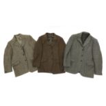 Three gentlemen's Harris tweed jackets : For Further Condition Reports Please Visit Our Website,